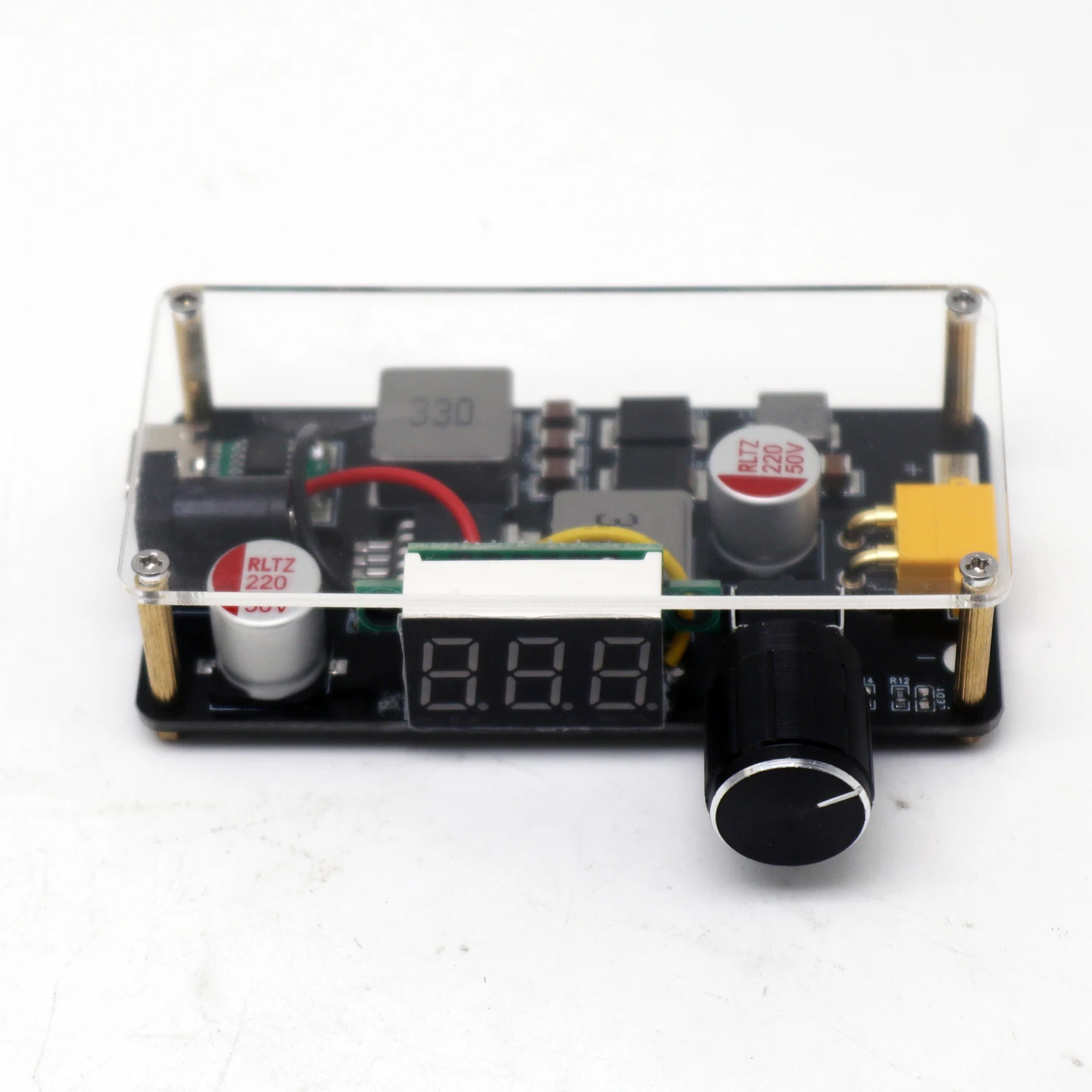 Desktop Adjustable Buck-Boost Power Supply Type-C USB PD DC 5-35V to 1.25-36V (3.3V/5V/12V/15V/24V)  Voltage Converter with Di