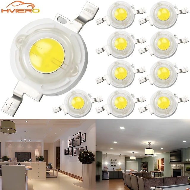 1/10Pcs 3W High Power LED Chip Lamp Bulb 110-120LM Bead Line Emitter Diode White Red Green Blue Yellow DIY Light bead Decoration