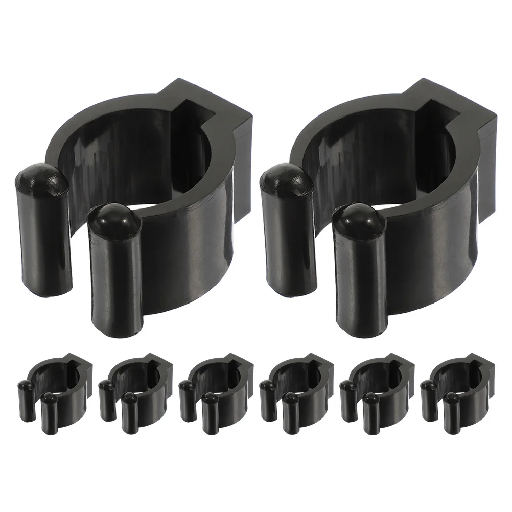

8Pcs Wall Club Clip No Burrs Fishing Pole Holders Simple Style Long Lasting Practical Fishing Rod Holder Pool Cue Rack