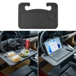 Car Tray Table Portable Car Laptop Computer Desk Mount Stand Eat Work Car Steering Wheel Dining Table BracketDrink Food Coffee