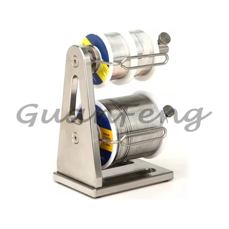 304 Stainless Steel Solder Spool Rack, Double-Layer Soldering Wire Holder