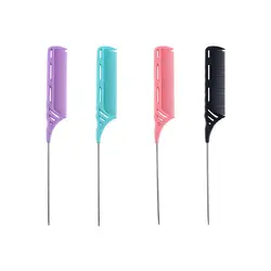 Hairdressing Highlight Fine-tooth For Hair Dyeing Rat Tail Combs Hair Tail Comb Sharp Tail Styling Comb Hair Edge Trimmer