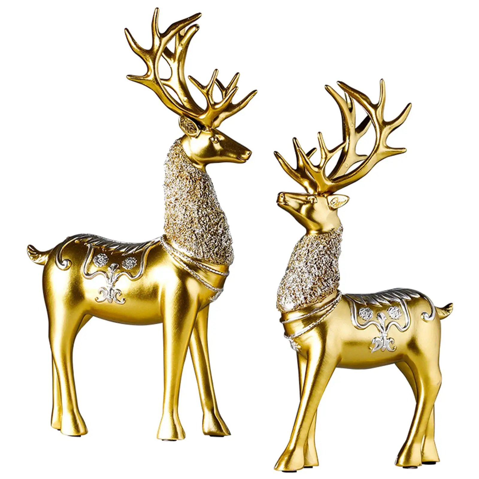 

Пара статуэток оленей для книжного шкафа, камина, тумбы