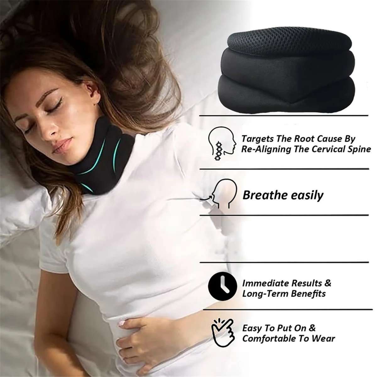 Cervicorrect Neck Brace,Cervicorrect Neck Brace,Soft Neck Brace collare cervicale-tutore cervicale per russare