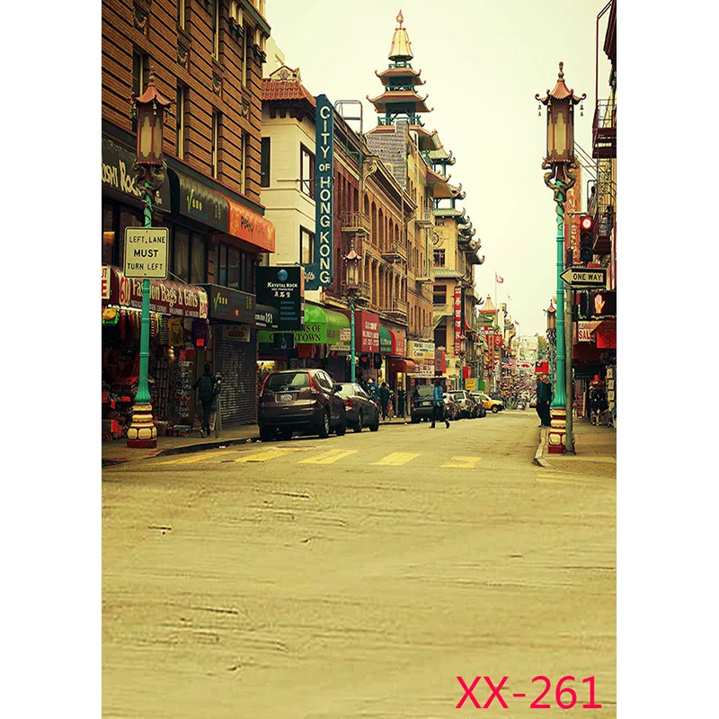 Retro European Street View Scenery Photography Backdrops Props Wedding Child Portrait Photo Backgrounds Studio 2157 YXFL-78