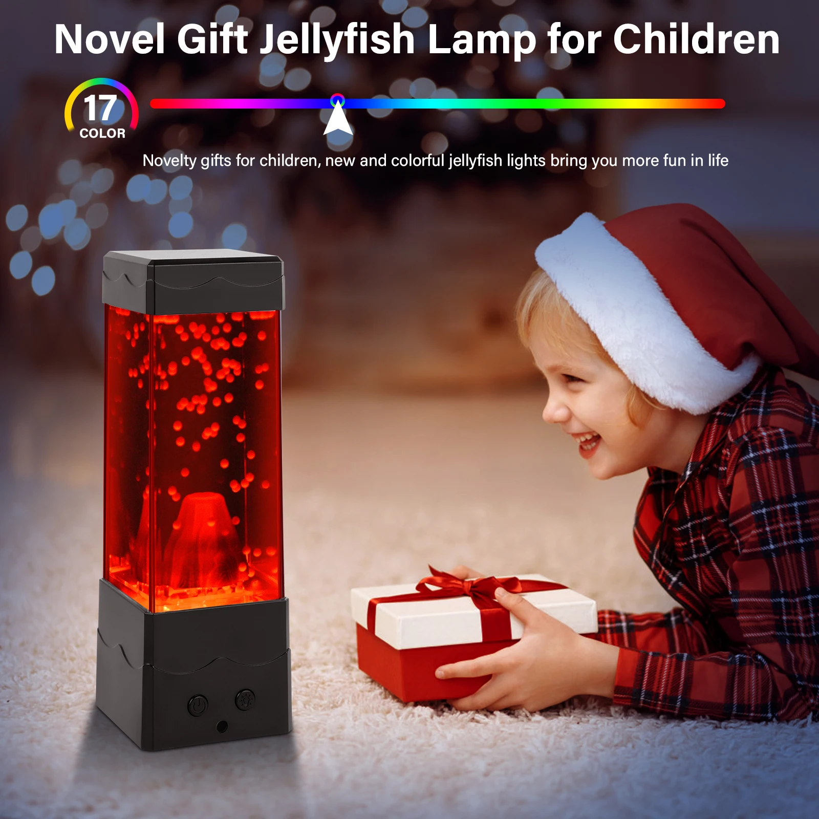 Lava Lamp USB Powered Volcano Night Light Room Office Desktop Decoration Mood Sensory Lights Novelty Gifts For Boys Girls Kids