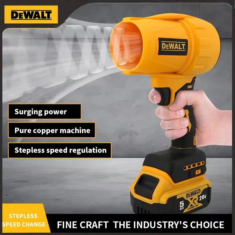 Dewalt-soplador de aire sin escobillas, ventilador Turbo inalámbrico de 30000RPM, secador de ventilador violento de mano, herramienta de soplado de polvo recargable de 20V