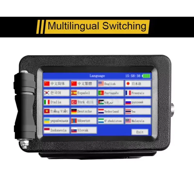 2025 TIJ  Date Batch Industrial Jet Code Printer with 2580 Solvent Ink Cartridge