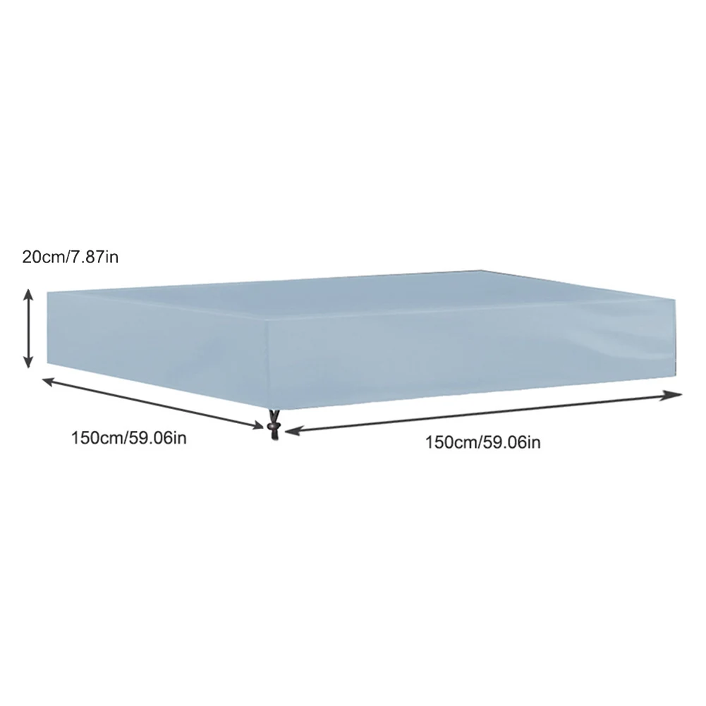 Portable 210D Waterproof Sandbox Cover Square Sandpit Protector for Outdoor Travel Effective Against Sun and Dirt