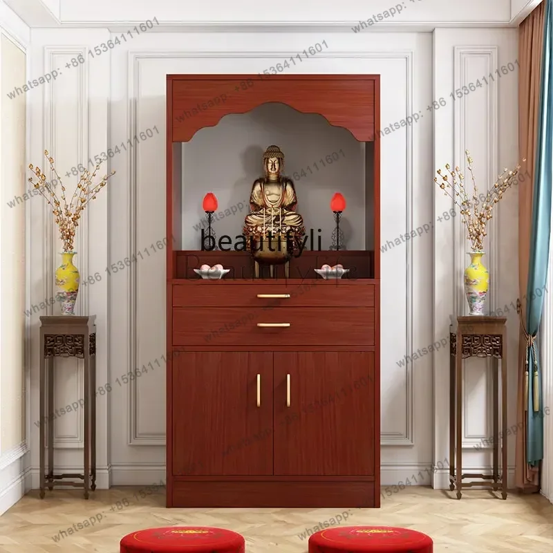 LXHousehold Minimalist Buddha Shrine Shrine Rack Economical God Position Worship Table God of Wealth CabinetSSS