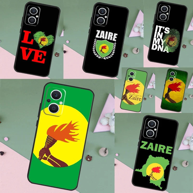 Zaire Flag Cover Phone Case For OPPO Reno 7 6 8 Lite 4 5 Z 2Z 8T OPPO Find X6 Pro X2 X3 Neo X5 Lite