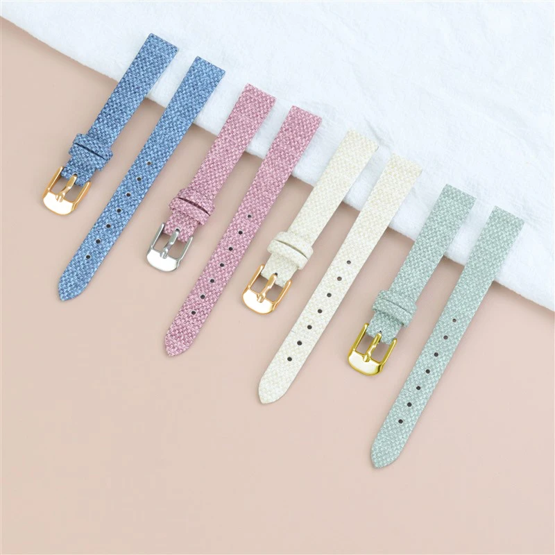 Vintage Retro Denim Nylon Watch Strap Canvas Band 10 12 14 16 18 20mm 22mm Bracelet Wristbelt for Samsung for Amazfit for Huawei