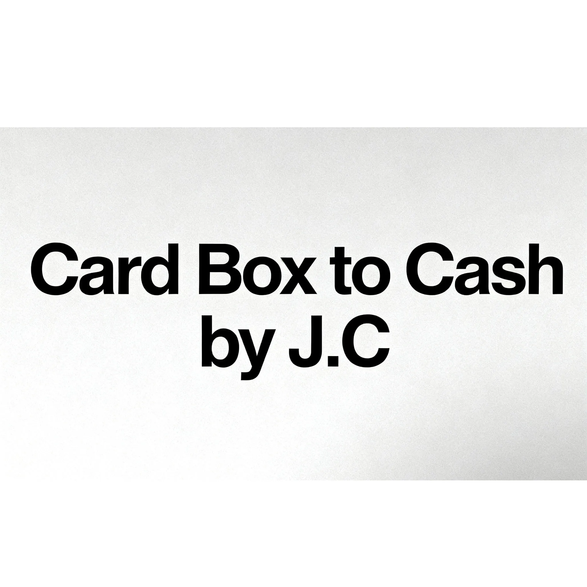 Card Box to Cash by J.C Magic Tricks Card Box Changes to Bills Visual Transformation Magia Close up Illusions Props