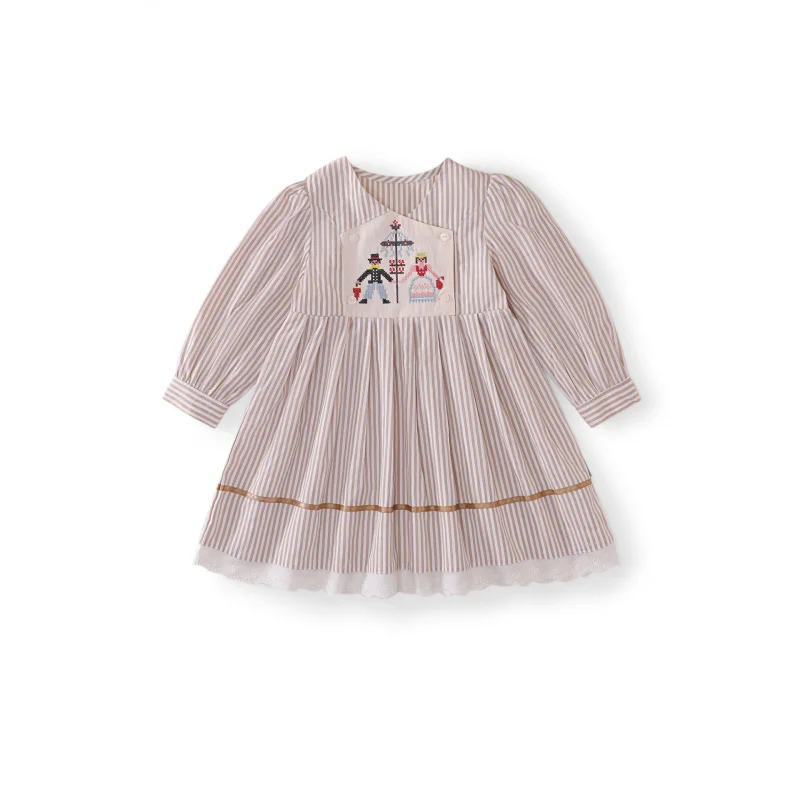 

Korean Girls Dress2025Spring and Autumn New Product Baby Girl Fashionable Children's Long Sleeve Princess Dress Little Girl