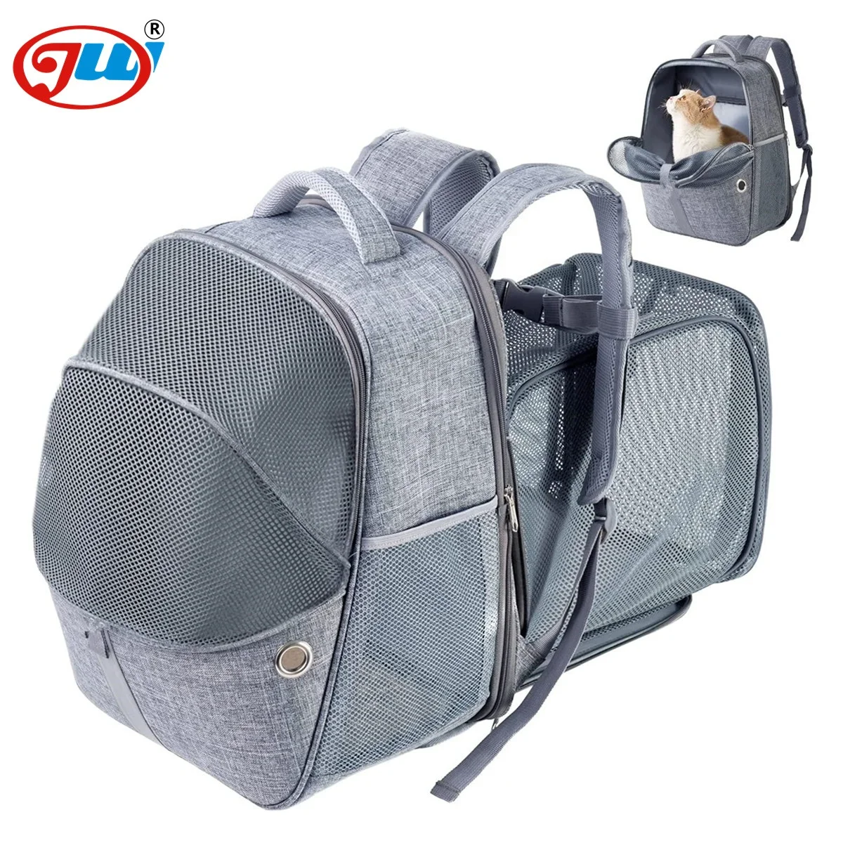 stock storage Cat Backpack Carrier Pet Expandable Backpack for Dogs Backpacks Carrier,airline approved pet travel carrier bag