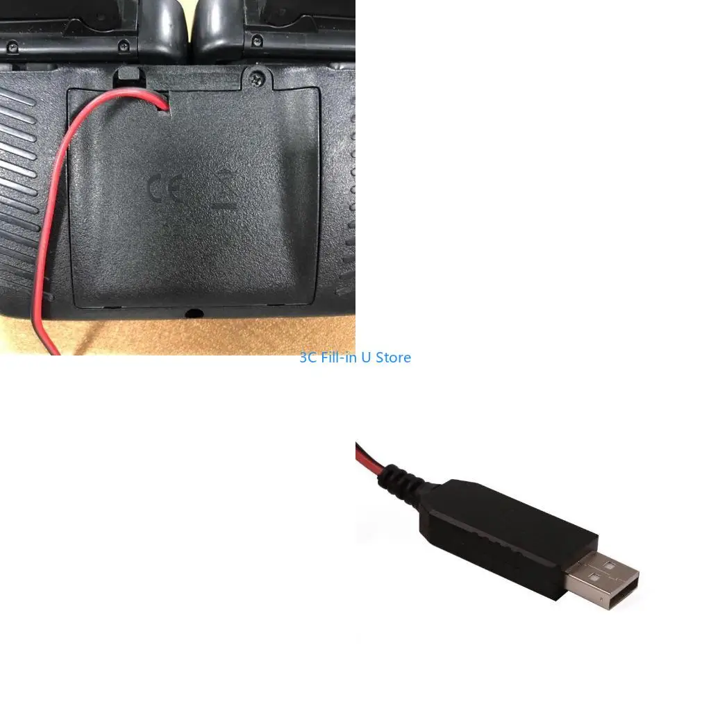 G8TA 1 Set AAA Battery Eliminators Dummy Battery Adapter Cord for 6V Piano Remote Toy