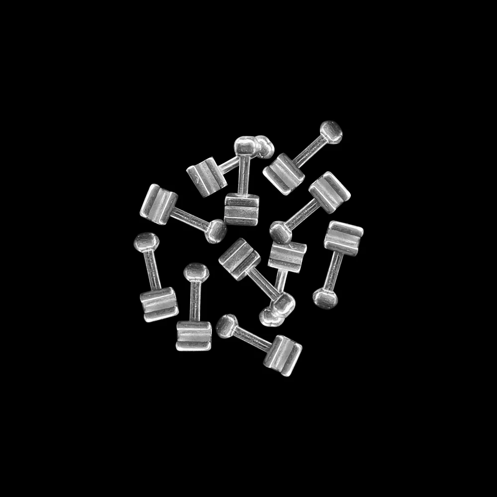 10pcs Orthodontic Crimpable Hook on the Arch Wires Dental Long Hooks Bondable With Buccal Tube Lingual Button