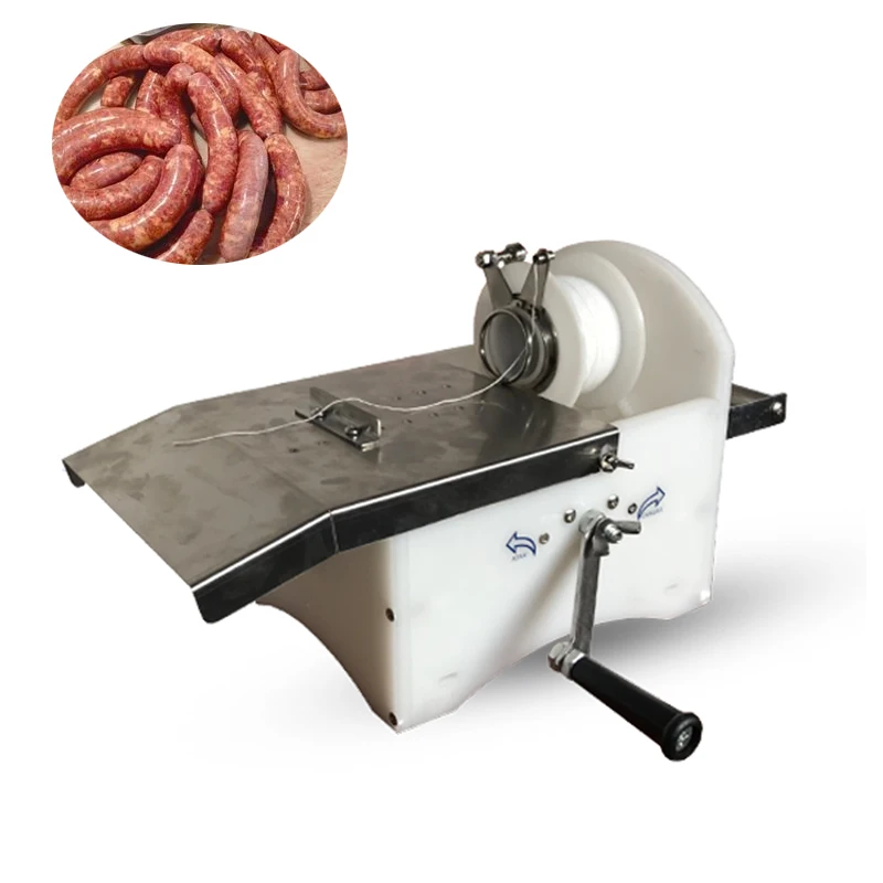 Ce Food Grade Roestvrij Staal Handmatige Worst Maken Machine Worst Knopen Binding Koppelverkoop Machine
