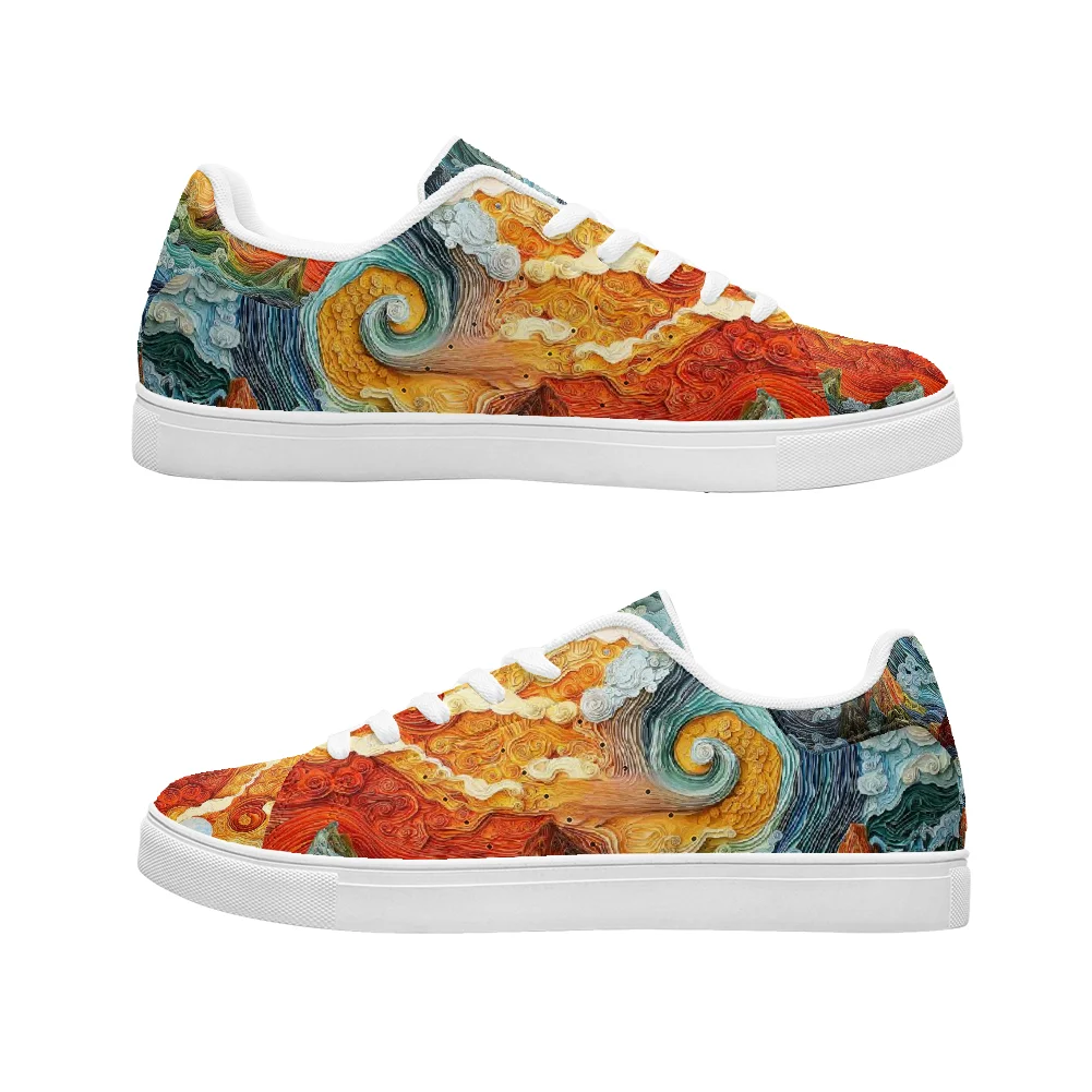 

Colorful cloud pattern youth casual sports shoes fashion shoes white sports shoes campus sports shoes women's