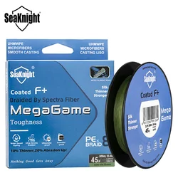 2025 SeaKnight MegaGame Braided Fishing Line 150M/300M Seawater-proof UV-proof Si+Coating 8 Weaves Smooth Multifilament PE Line