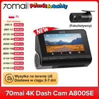 70mai Dash Cam A800SE The Most Cost-effective 4K Supercapacitor Car DVR Support Dual-Channel 24H Parking Monitor Voice Control