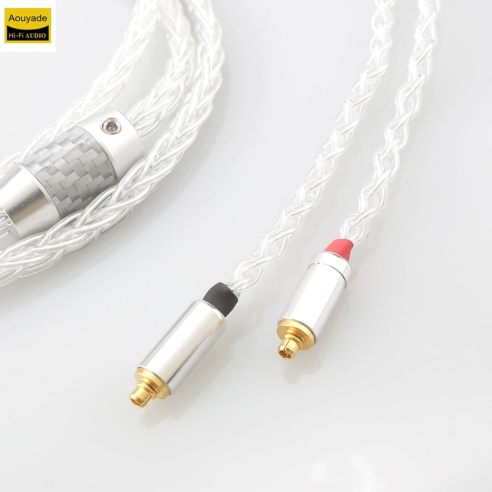 Aouyade 8-core pure silver suitable for AKG N5005 N30 N40 IE300 IE900 headphone upgrade cable 6.35 Canon