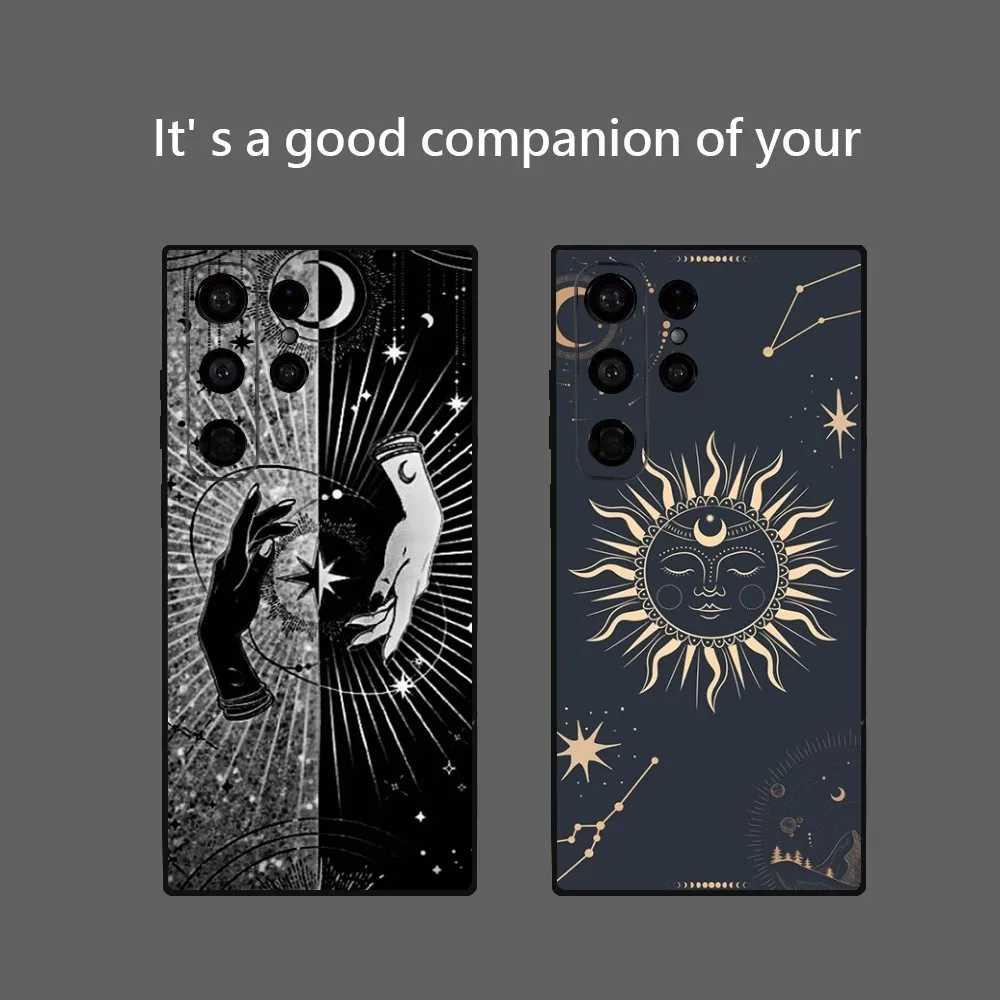 Art C-Celestial H-Hands Art Print Phone Case for Samsung Galaxy S24 Ultra S22 S23 Ultra S21 S20 5G Protective Soft Silicone TPU