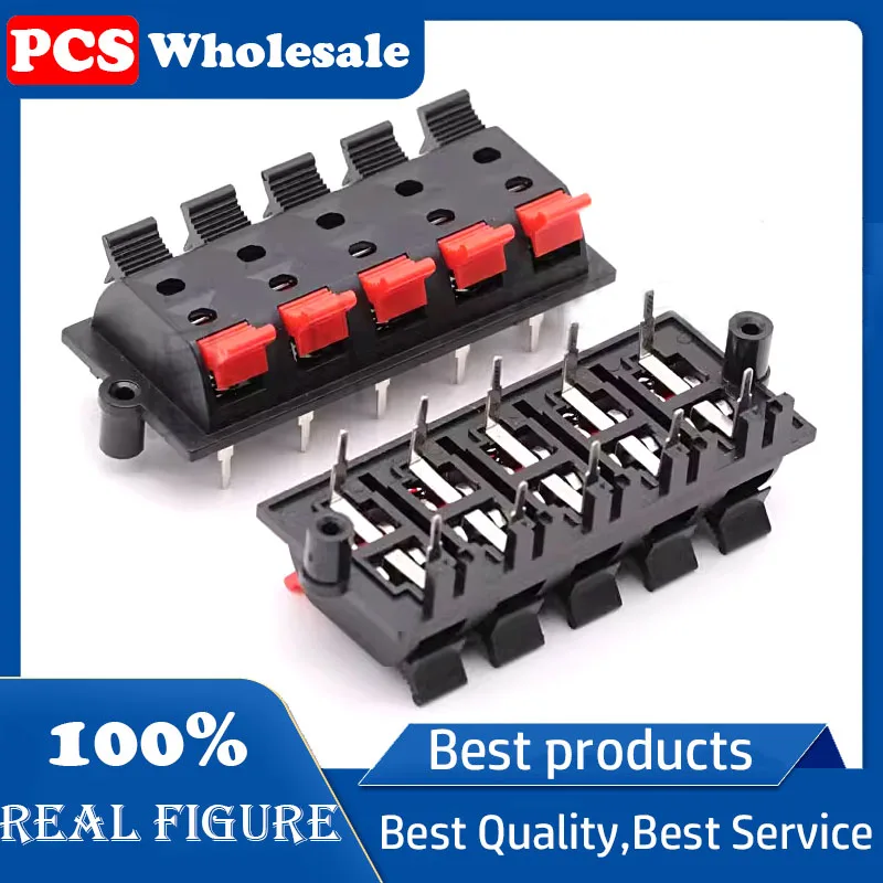 WP10-03B Ten wire clamp light LED power terminal block post power amplifier sound box signal socket