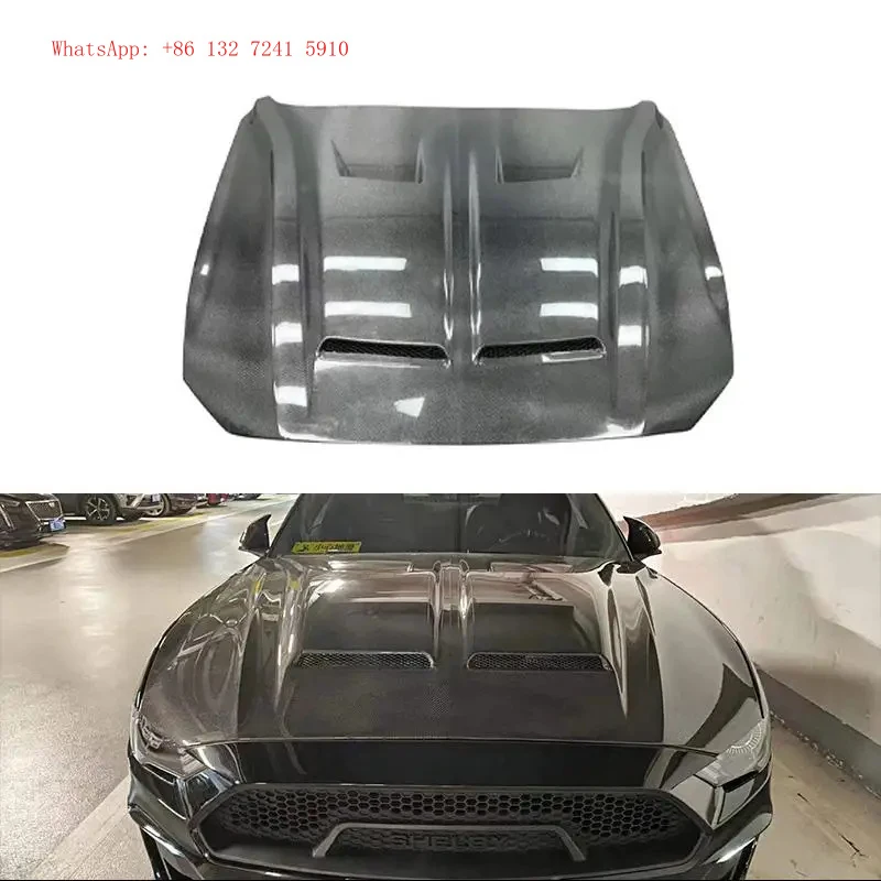 

Lightweight Carbon Fiber Front Bonnet With Double Vents, Custom Tuning Exterior Parts, Fit For 2018-2022