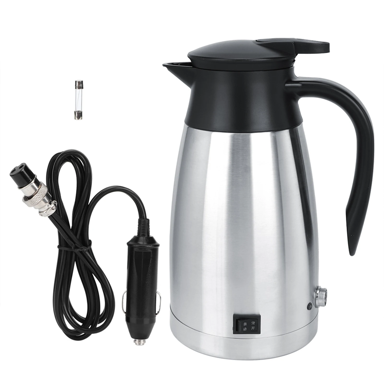 

12V / 24V 1000ml Car Truck Electric Heated Hot Water Kettle Bottle Hot Water Cup Electric Hot Water Cup Portable Electric Kettle