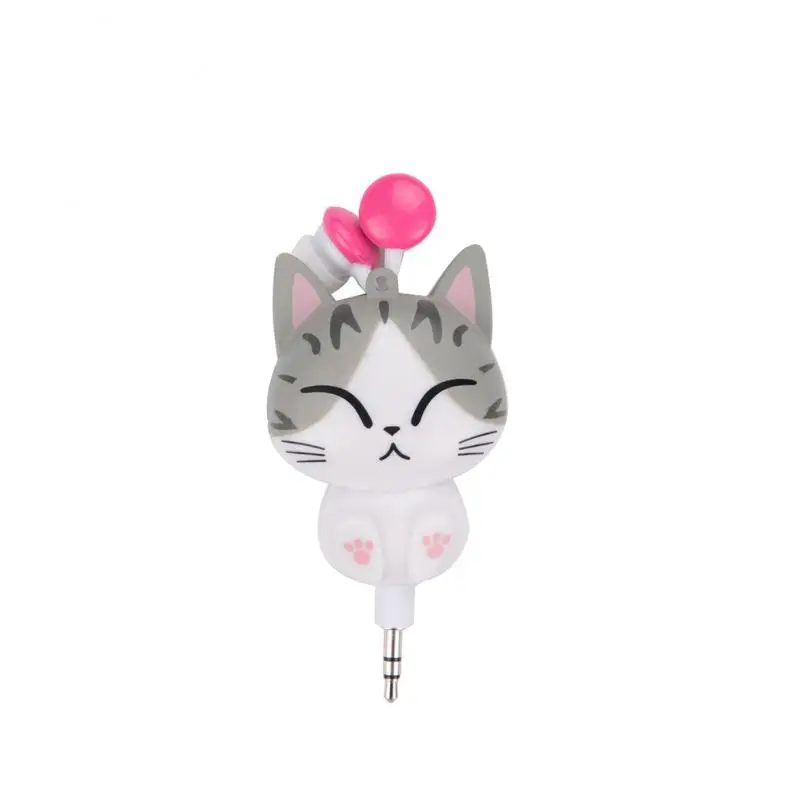 Cute Cartoon In-Ear Earphone Mini Portable Noise Canceling Line Control Earbuds for Samsung Huawei Xiaomi Smart Phone Child Kid