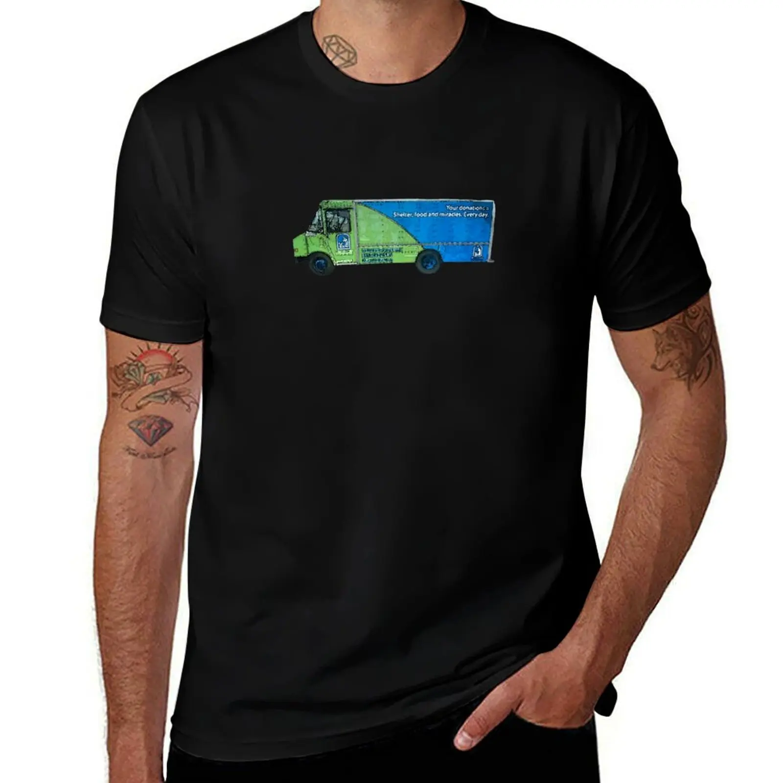 The Old Bread Truck: MHM T-Shirt Casual All Match Tee Shirt for Men T-Shirt