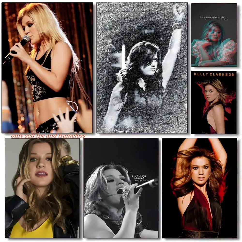 Kelly C-clarkson Singer Creative Poster HD Poster Wall Art Interior Hallway Home Decoration Holiday Gifts