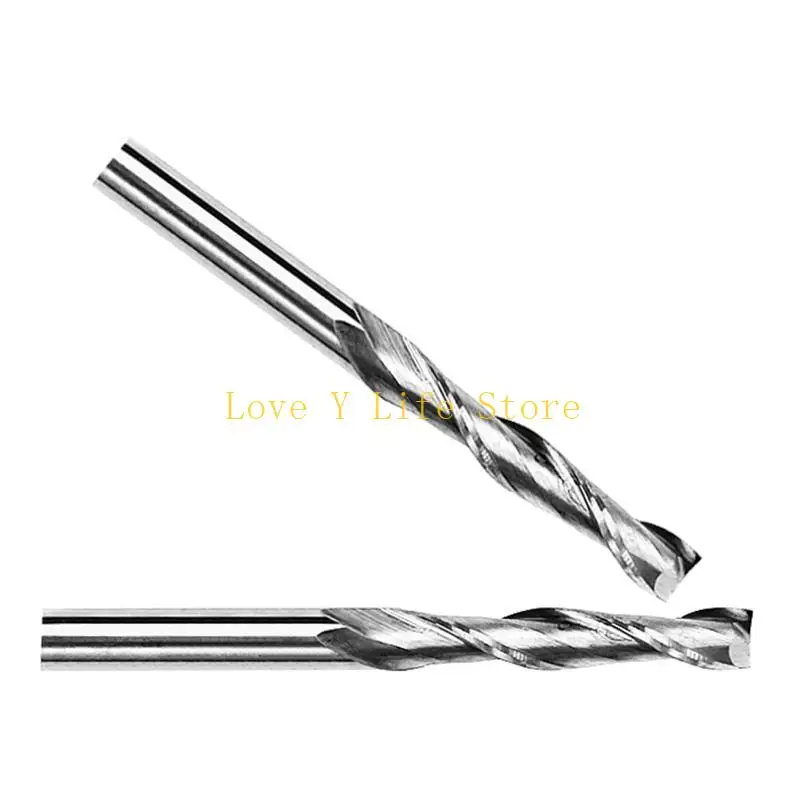 

L74C 10 шт./компл. твердосплавный спиральный фрезерный станок с двумя флейтами, спиральный фрезерный станок 1/4 дюйма,