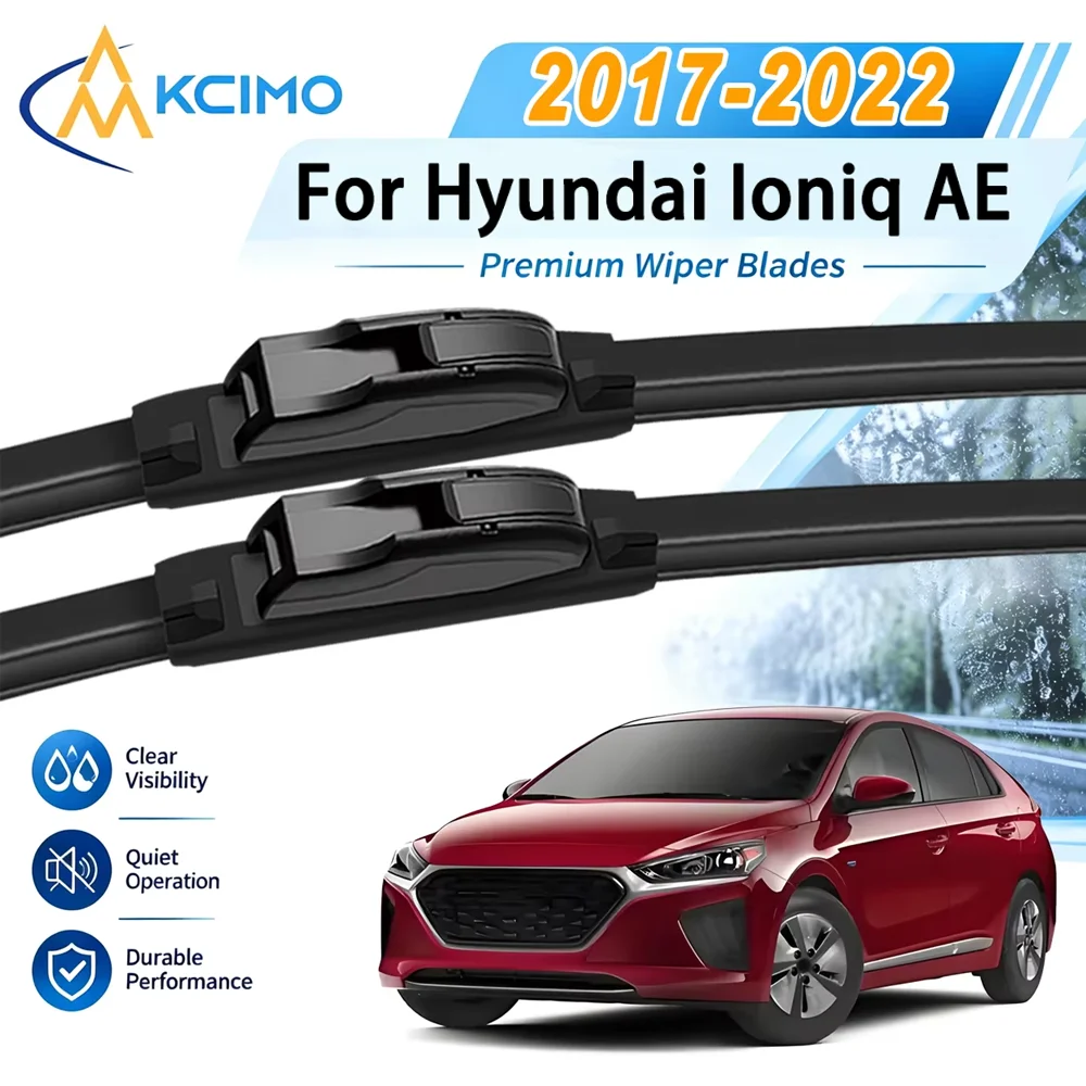 Sturdy HD Car Windscreen Wipers for Hyundai Ioniq AE 2017-2022 Quiet Performance Front Windshield Auto Wipers Blade Accessories