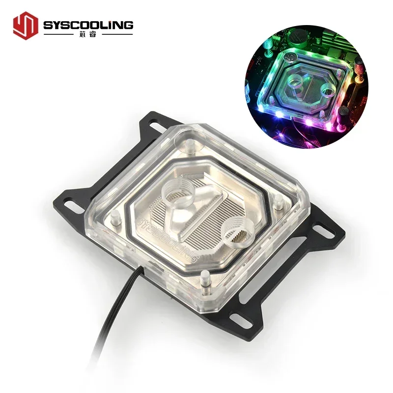 2025Syscooling PC مجموعة تبريد المياه ل AMD CPU AM4 المقبس PETG أنبوب نظام التبريد السائل 360 مللي متر المبرد RGB الدعم