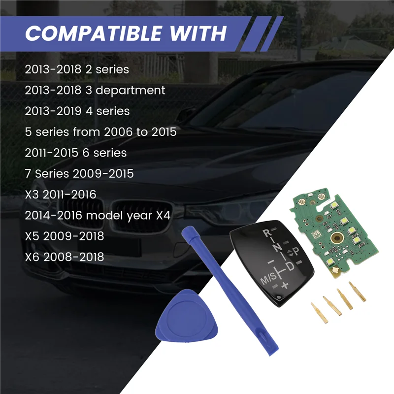 

Car Gear Shift Knob Panel W/LED Circuit Board Repair For BMW 2 3 5 6 7' X3 X4 X5 X6 LHD