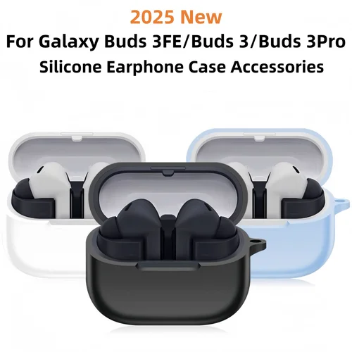 Funda de silicona para Galaxy Buds 3FE(2025) /Buds 3Pro / Buds 3 Funda protectora completa con kit de limpieza para Samsung Galaxy Buds3