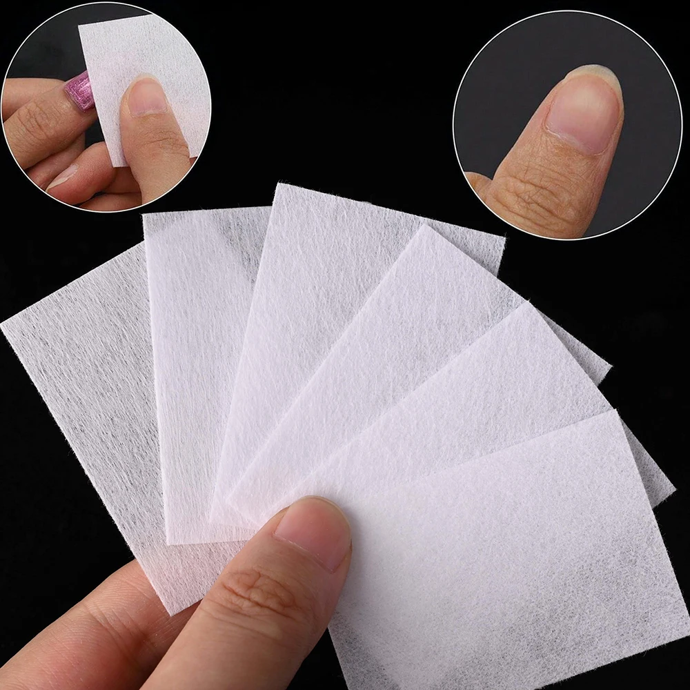 1000/600/500/100pcs Nail Cotton UV Gel Polish Removal Wipes Paper Pad Nail Wipe Clean Manicure Lint-Free Napkins Nail Cotton