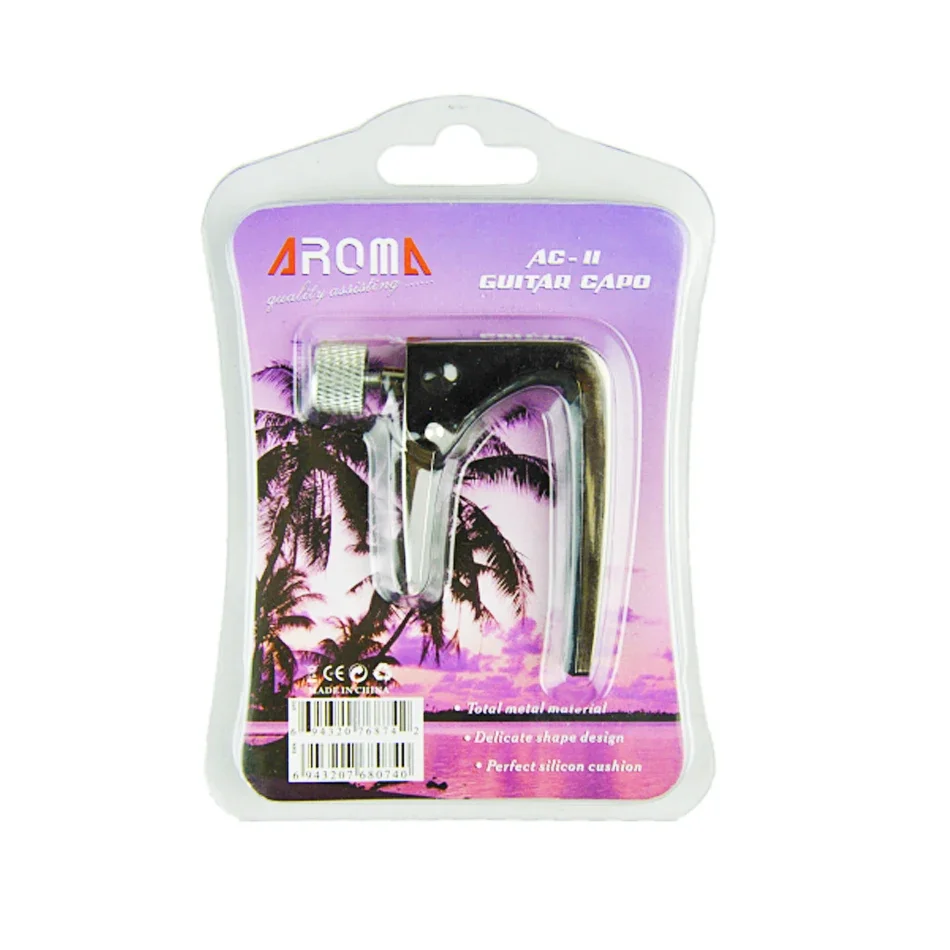 Aroma AC-11 Guitar Capo Zinc Alloy Solid for Acoustic Electric Guitars 4 Color for Choose Parts and Accessories