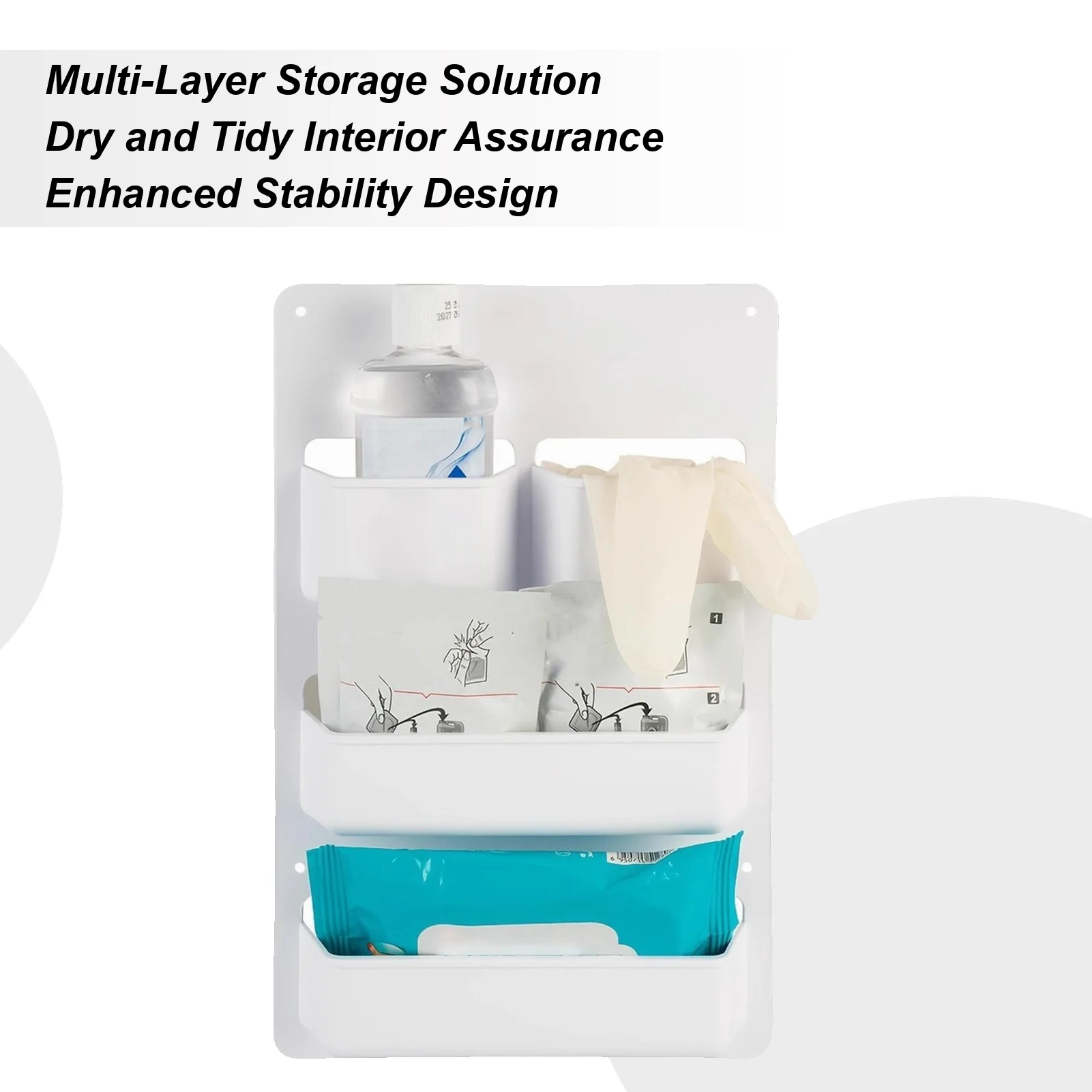 

RV Storage Door Waterproof Space Saving Multi-Compartment RV Must Haves Modern Storage Box For Boat Motorhome Trailer Toilet