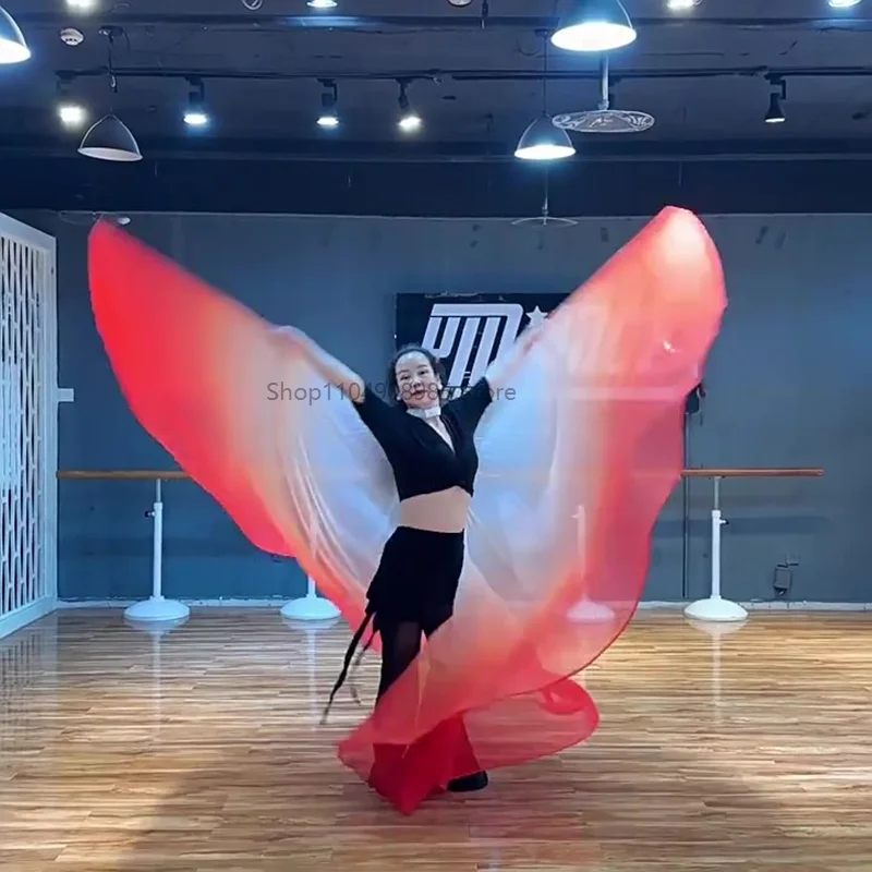 أجنحة الرقص الشرقي الكبار مع العصي التليسكوبية أزياء مسرحية زاوية إيزيس أجنحة 360 درجة هالوين كرنفال شال الدعائم