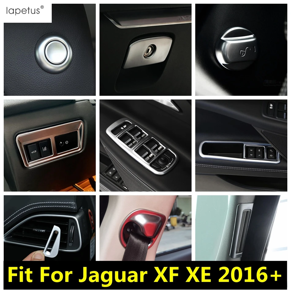 

Seat Belt Buckle / Window Lift / Central Control AC Air Conditioning Panel Cover Trim Accessories For Jaguar XF XE 2016 - 2019