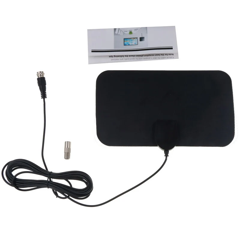 Flat 4K Indoor TV Antenna Aerial Digital HDTV Antennas 50 Miles Range Booster