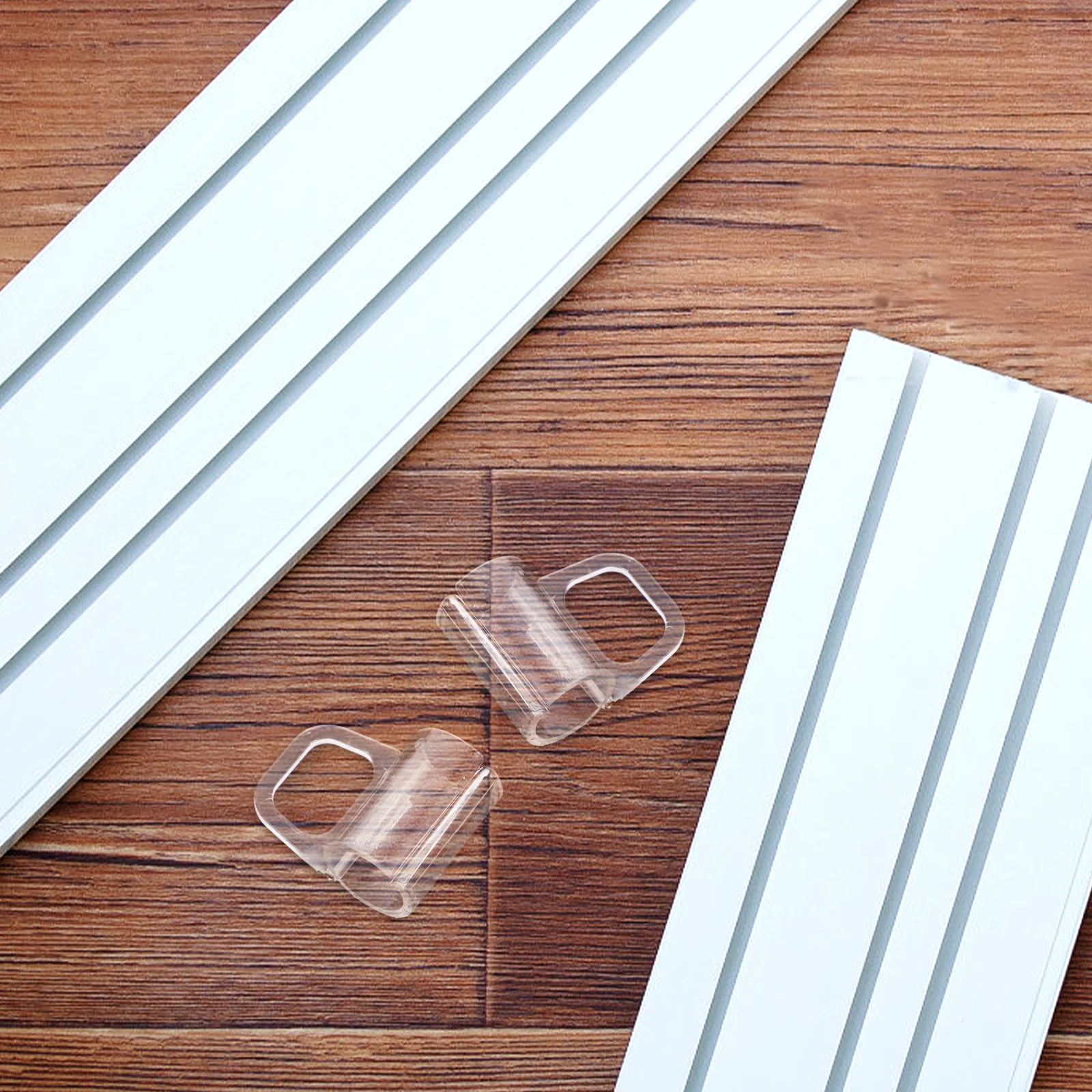 

6pcs Pleated Curtain Brackets 20MM Easy Installation Stable Support Roller Shade Parts Window Shade Clips Curtains Accessories