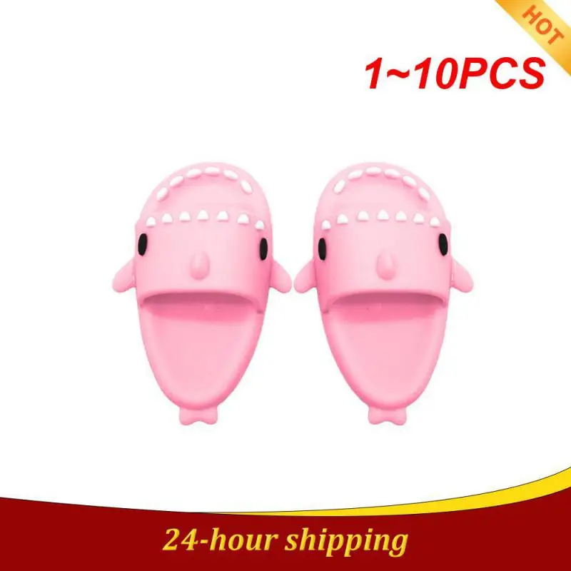 1~10PCS Slipper Boy Clapper Children\'s Home Sandals Cartoon Shark Flip Flops Platform Cloud Slide for Kids