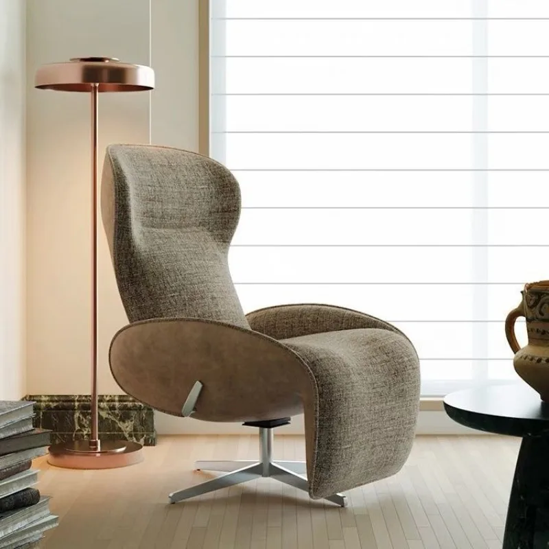 Lunch break recliner living room home 360 ° rotating single sofa chair, designer leisure chair