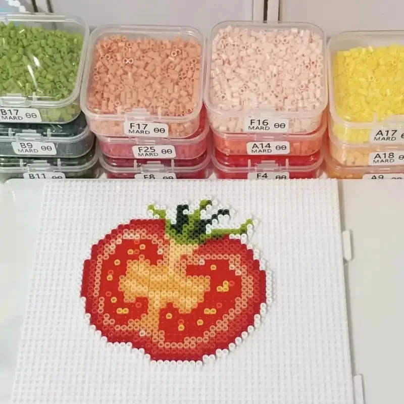 2.6mm Mini Perler Hama Fuse Beads 2000Pcs 3D Cartoon Educational Puzzle Beads DIY Handmade Bead Refill for Kids Family