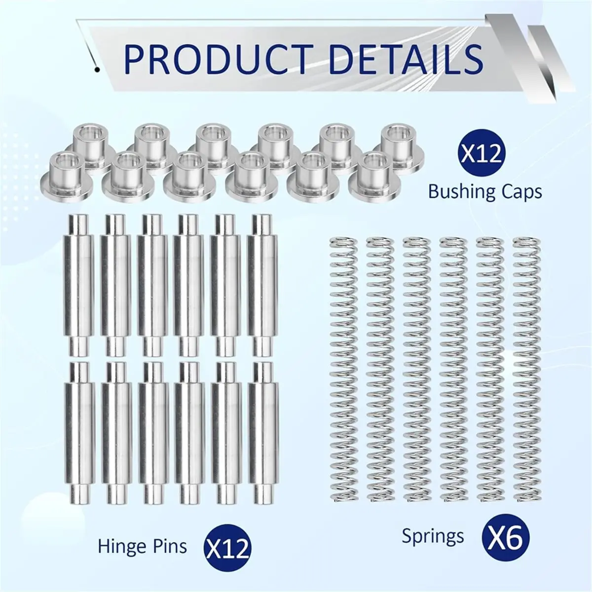 A013 6 Pack K 5131 Storm Door Hinge for and Other Storm Doors, Aluminum Screen Door Hinge Pins