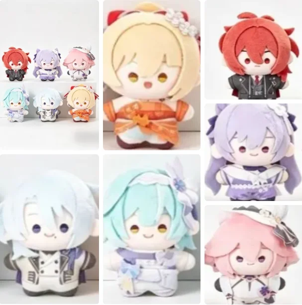 

Game Genshin Impact Yae Miko Keqing Cotton Nunu Body 10CM Plush Pendant Schoolbag Keychain Plushies Birthday Gift Halloween